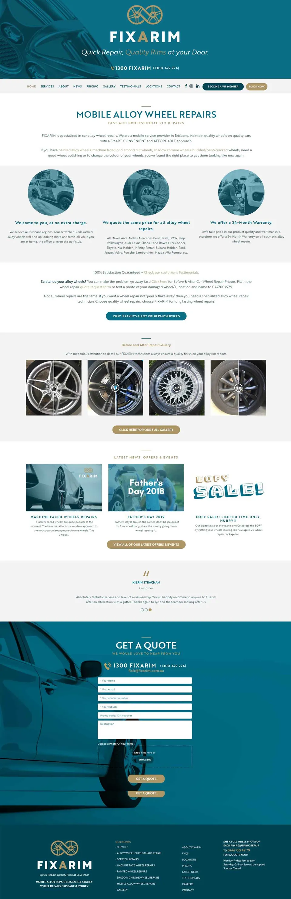 Snimka web stranice Fixarim